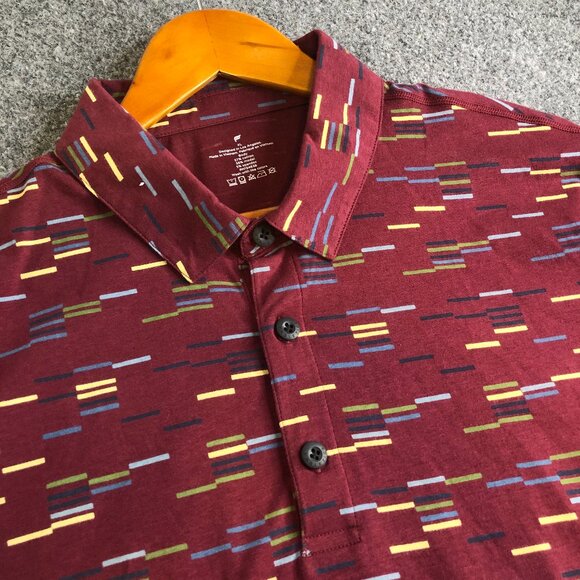 Fabletics Other - Fabletics 24-7 Polo Shirt Mens XL Red Performance Stretch 4 Way NWT